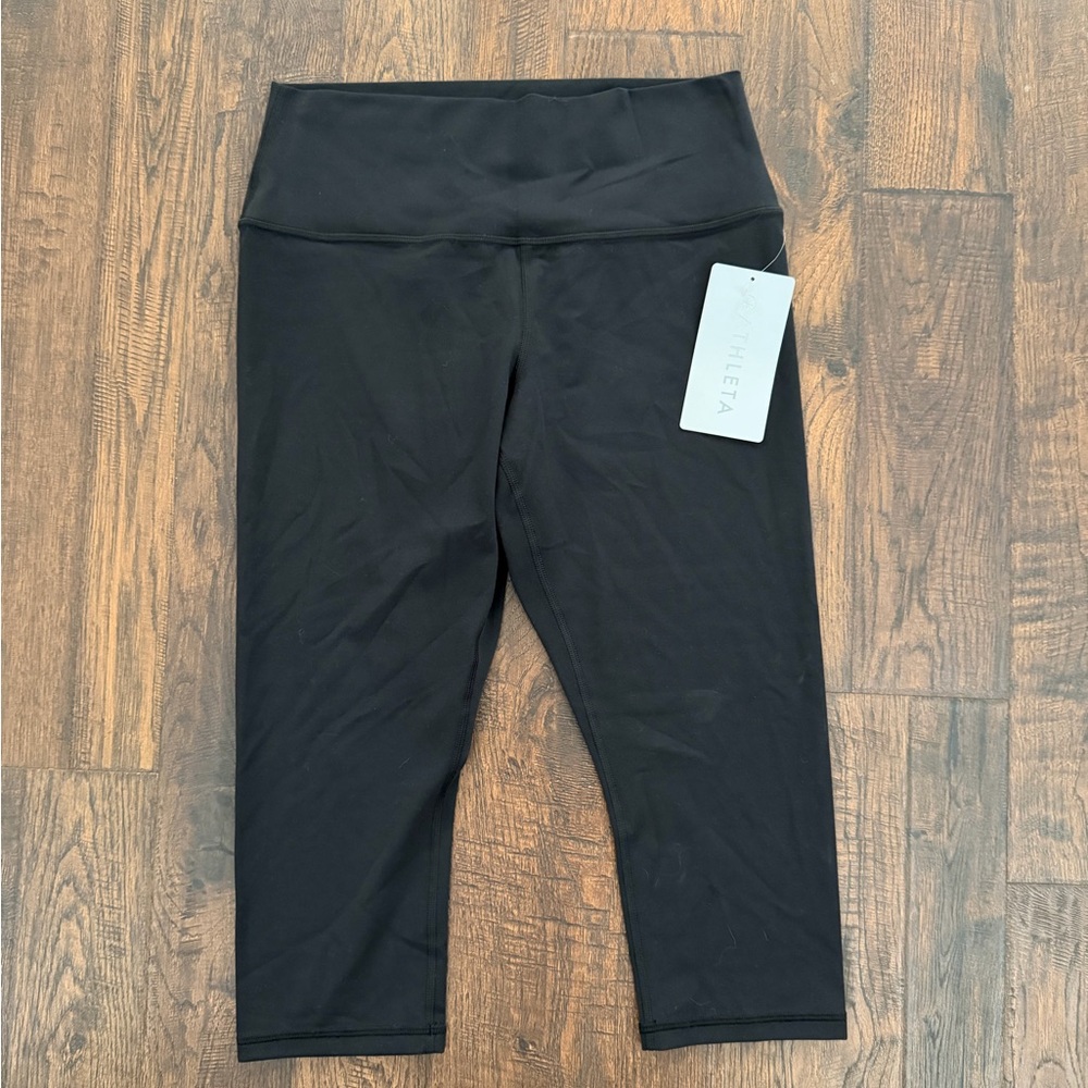 Athleta Women's Black Transcend Capri Leggings